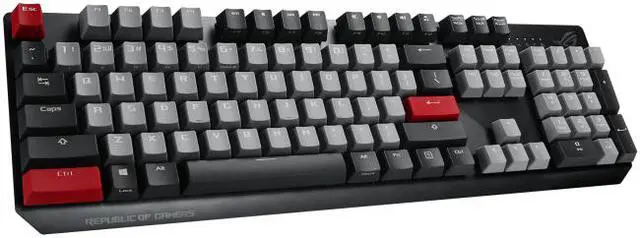 Alt view image 3 of 4 - ASUS ROG Strix Scope PBT mechanical gaming keyboard, Cherry MX keys, aluminum alloy frame, with ultra-wide Ctrl key specially designed for FPS games
