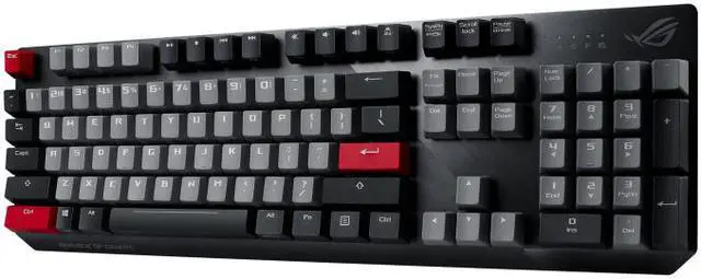Alt view image 3 of 4 - ASUS ROG Strix Scope PBT mechanical gaming keyboard, Cherry MX keys, aluminum alloy frame, with ultra-wide Ctrl key specially designed for FPS games