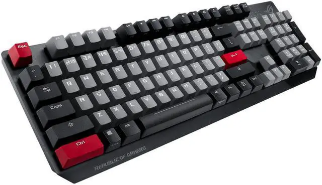 Alt view image 2 of 4 - ASUS ROG Strix Scope PBT mechanical gaming keyboard, Cherry MX keys, aluminum alloy frame, with ultra-wide Ctrl key specially designed for FPS games
