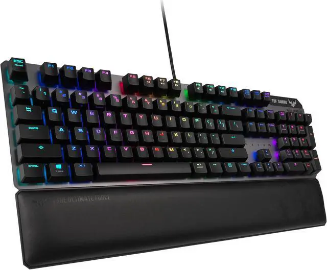 Alt view image 3 of 3 - ASUS TUF Gaming K7 Optical-Mech Keyboard with IP56 resistance to dust and water, aircraft-grade aluminum, Aura Sync lighting