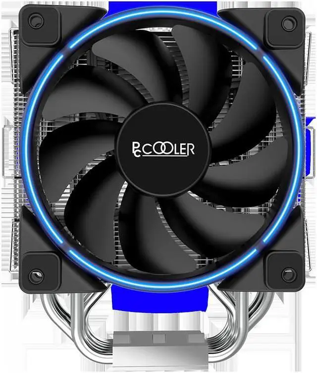 Alt view image 2 of 7 - GI-R66U Tower CPU Cooler, 6xF6mm Pure Copper Heat Pipe, Mirror Finish Nickel-Plated Pure Copper Base, 120mm PWM Intelligent Temperature Control Blue Light Silent Fan