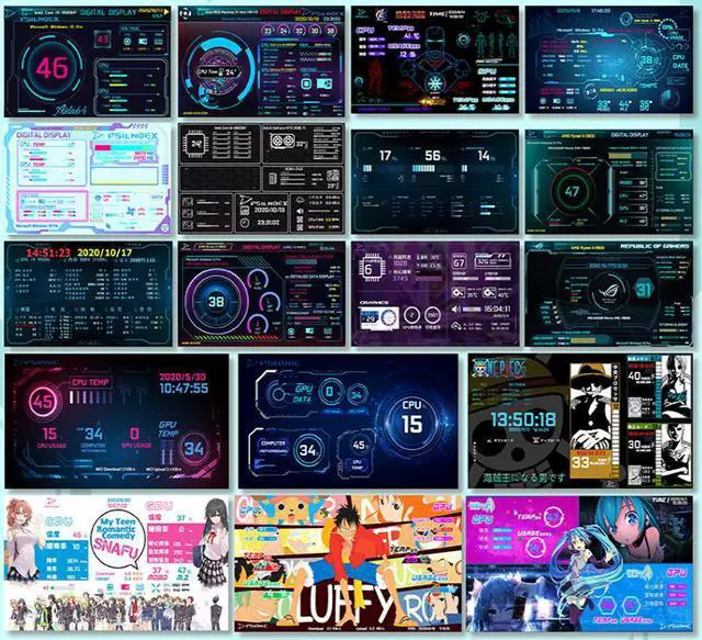 Alt view image 7 of 7 - CORN Secondary Screen, AIDA64 Data Monitoring for Computer Monitoring LCD Display - 228mm x 148mm x 2.5mm(10.1" Separated), 2560 x 1600(2K), IPS Screen, 60Hz Refresh Rate, 71% Color Gamut, Support HDR