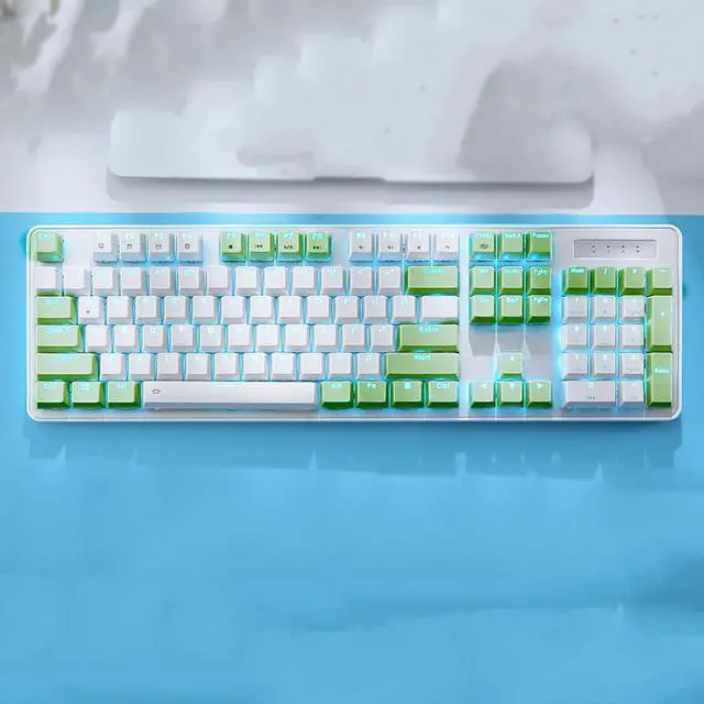 Main image of Corn EK810 wired/2.4G dual model computer silent Blue led mechanical keyboard for office, gaming