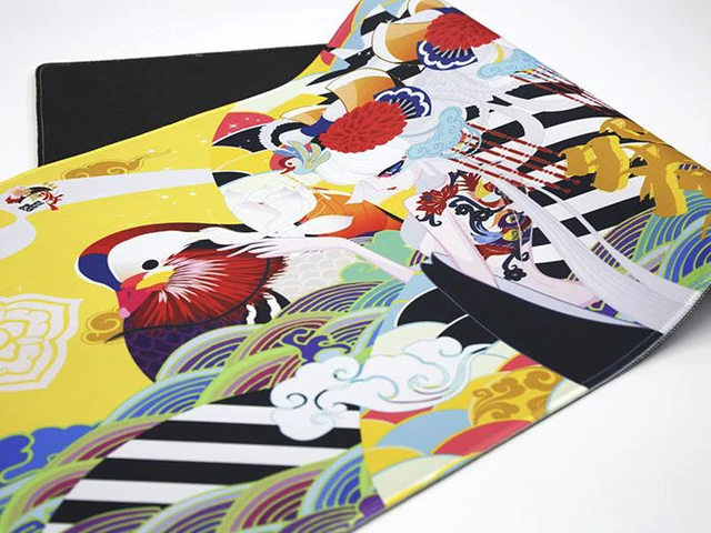 Alt view image 2 of 2 - Varmilo Extra Large Sweet Love Beijing Opera Desk Pad/Mat with Stitched Edges Mouse Pad