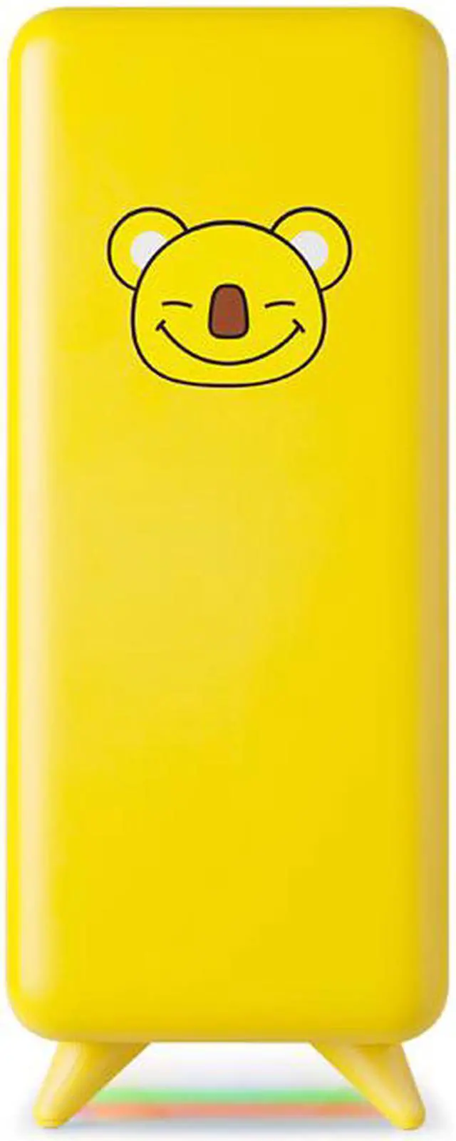 Alt view image 2 of 7 - CORN Cute Lucky Koala M-ATX/iTX Yellow Gaming Computer Case with Buttom RGB Strip PC Case Support 240 Liquid Cooler