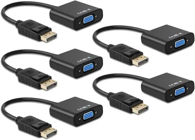 Main image of CORN Display Port to VGA Display Port DP Male To VGA Female Cable Adapter Converter Hot Sale-5 Pack