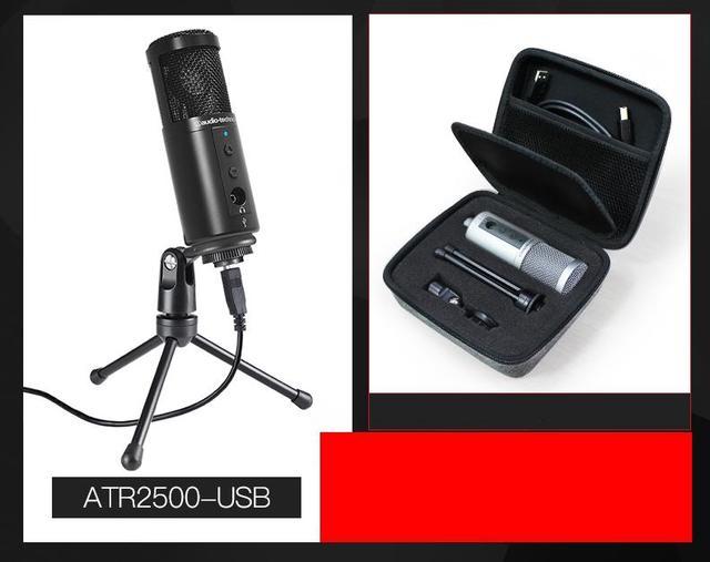 Audio Technica ATR2500 Condenser Microphone USB with One Storage Box for Desktop and Laptop Microphones - Newegg.com