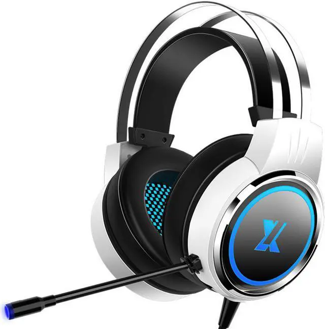 Alt view image 3 of 3 - CORN X8 Gaming Headset 7.1Channerl 50mm Unit RGB Colorful Light 4D Surround Sound Ergonomic Design 360° Omnidirectional Noise Reduction Microphone