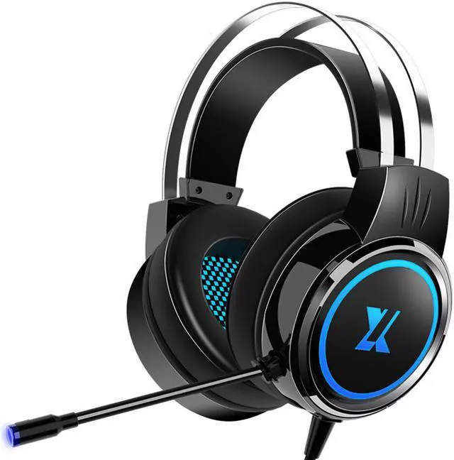 Alt view image 2 of 3 - CORN X8 Gaming Headset 7.1Channerl 50mm Unit RGB Colorful Light 4D Surround Sound Ergonomic Design 360° Omnidirectional Noise Reduction Microphone
