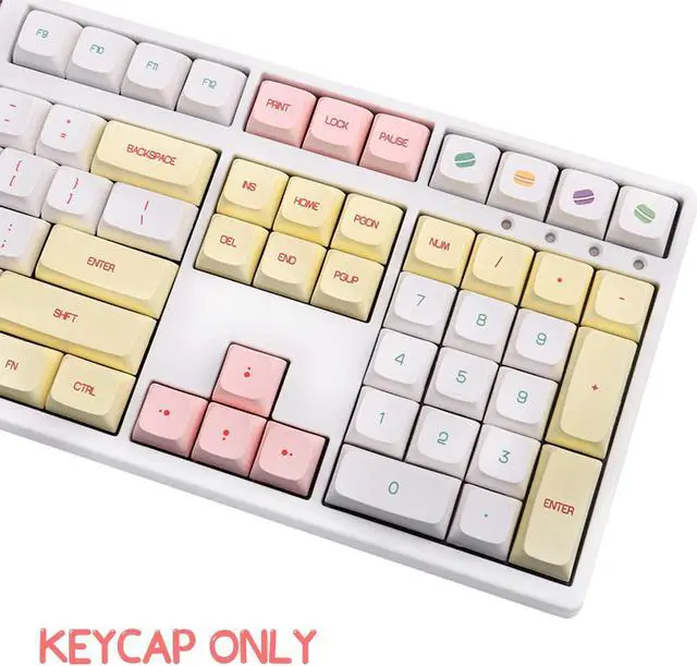 Alt view image 6 of 6 - Corn PBT 146 Key XDA Profile DYE-SUB Keycap Macaron Personalized Theme Keycap for Cherry Mx Switch Mechanical Keyboard