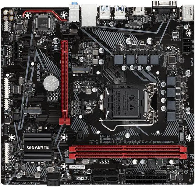 Alt view image 2 of 8 - GIGABYTE B560M H LGA 1200 Intel B560 SATA 6Gb/s Micro ATX Intel Motherboard