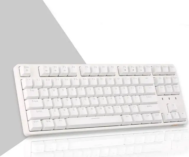 Main image of CORN Wired Compact 87 Keys Mechanical Keyboard,ABS-White,Blue Switch