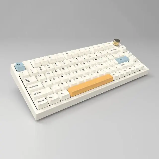 Alt view image 2 of 2 - CORN NJ80 Mechanical Gaming Keyboard Ultra-thin 80 Keys with 3 Modes(wired+2.4G+bluetooth)-Box White Switch Suitable for PC/MAC/I0S/ Android /Windows,Steel Positioning Plate