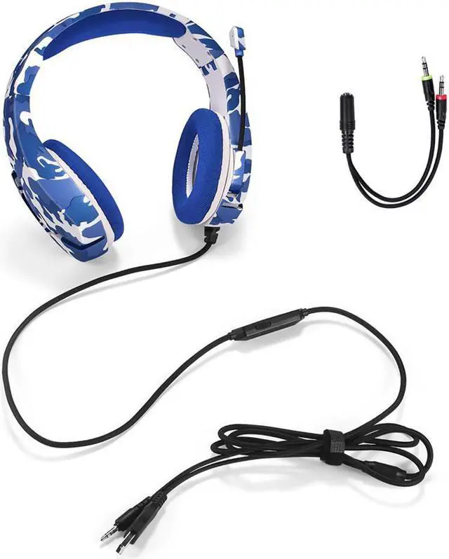 Alt view image 5 of 6 - CORN J10 Wired Gaming Headset with Noise Cancelling Mic, 3.5mm+USB 40mm Drive Headphone, RGB LED Light for Computer Phone New Xbox One Laptop
