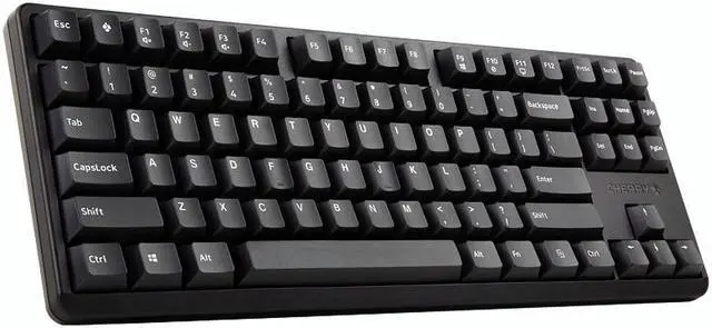 Main image of CHERRY G80-3000 S TKL Mechanical Keyboard, 87 Keys Layout,PBT Keys Wired Gaming Keyboard, Pluggable Cable, for Games Work and Daily Use-Black,Brown Switch