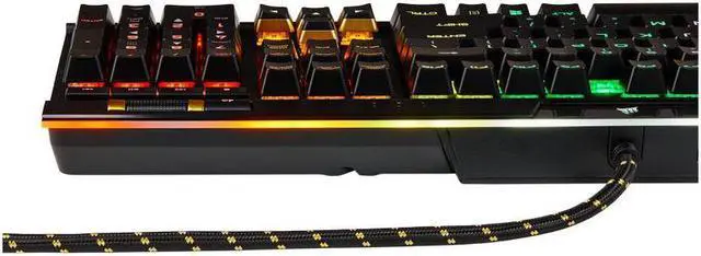 Alt view image 4 of 7 - Corsair K95 RGB PLATINUM SE Mechanical Gaming Keyboard, Cherry MX Silver, Backlit RGB LED, 6 Programmable Macro Keys,Dedicated Media Key,Detachable Palm Rest Included