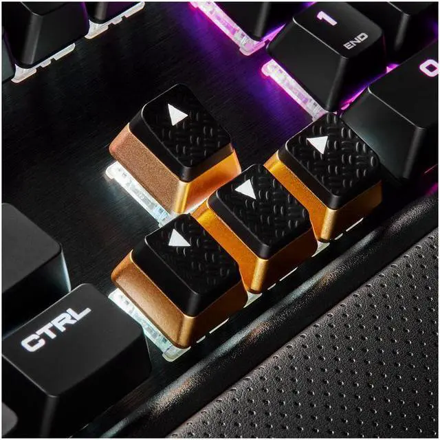Alt view image 3 of 7 - Corsair K95 RGB PLATINUM SE Mechanical Gaming Keyboard, Cherry MX Silver, Backlit RGB LED, 6 Programmable Macro Keys,Dedicated Media Key,Detachable Palm Rest Included