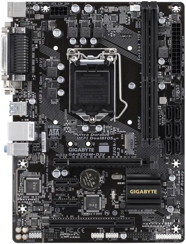 Main image of GIGABYTE GA-B250M-D3V Motherboard, Supports 7th/ 6th Generation Intel® Core™ Processors
