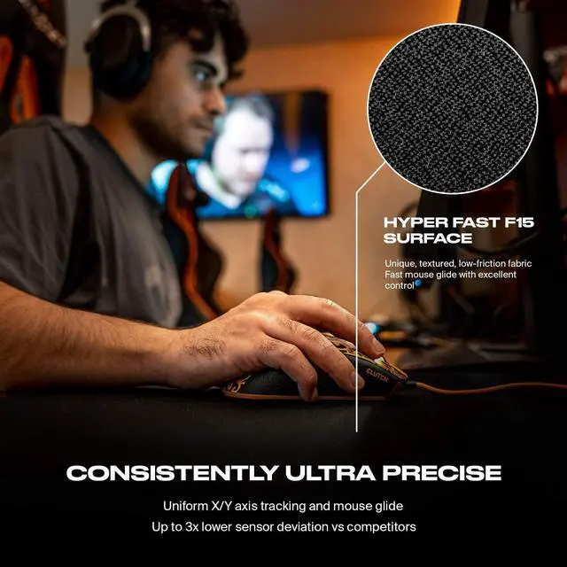 Alt view image 4 of 7 - Dash L Pro Gaming Hybrid Cloth Mouse Pad, Anti Slip, Fast Surface