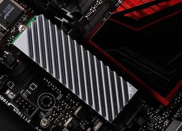 Alt view image 2 of 6 - M.2 Solid-State Hard Drive Cooler, NVME Hard Drive 2280, With Cooling Pad M.2 All-Aluminum Cooler (Gray)
