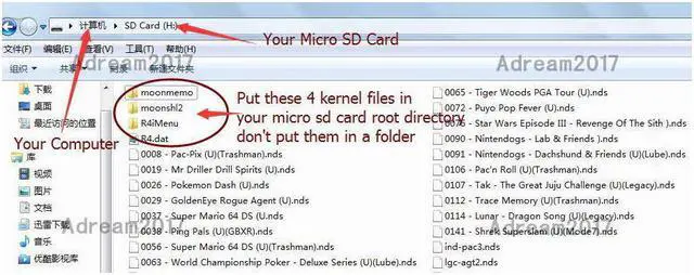 Alt view image 5 of 7 - New R4I SDHC Dual Core Gold Pro Flash Card Adapter for DS DSI 2DS 3DS New3DS & All DS Consoles