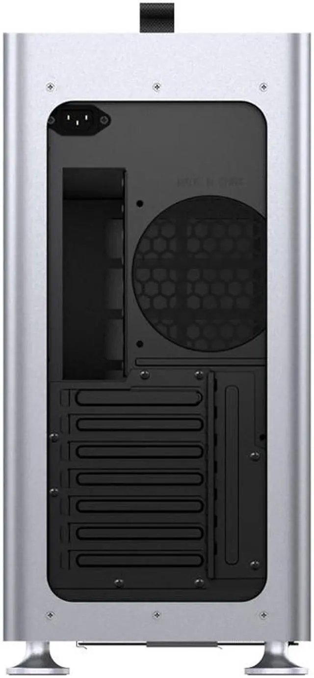 Alt view image 3 of 7 - JONSPLUS i 400 ITX/DTX/ATX/E-ATX Aluminum Tempered Glass Computer Case - Support 360/280/240/120 Liquid Cooling