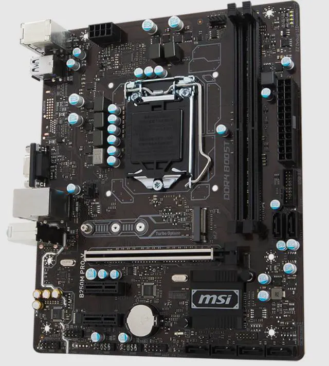 Alt view image 3 of 4 - MSI B250M PRO-V LGA1151 DDR4 Motherboard, Support 7th /6th 1151-pin Intel Core TM / Pentium / Celeron processor