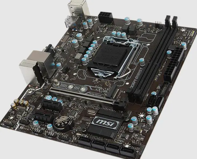 Alt view image 2 of 4 - MSI B250M PRO-V LGA1151 DDR4 Motherboard, Support 7th /6th 1151-pin Intel Core TM / Pentium / Celeron processor