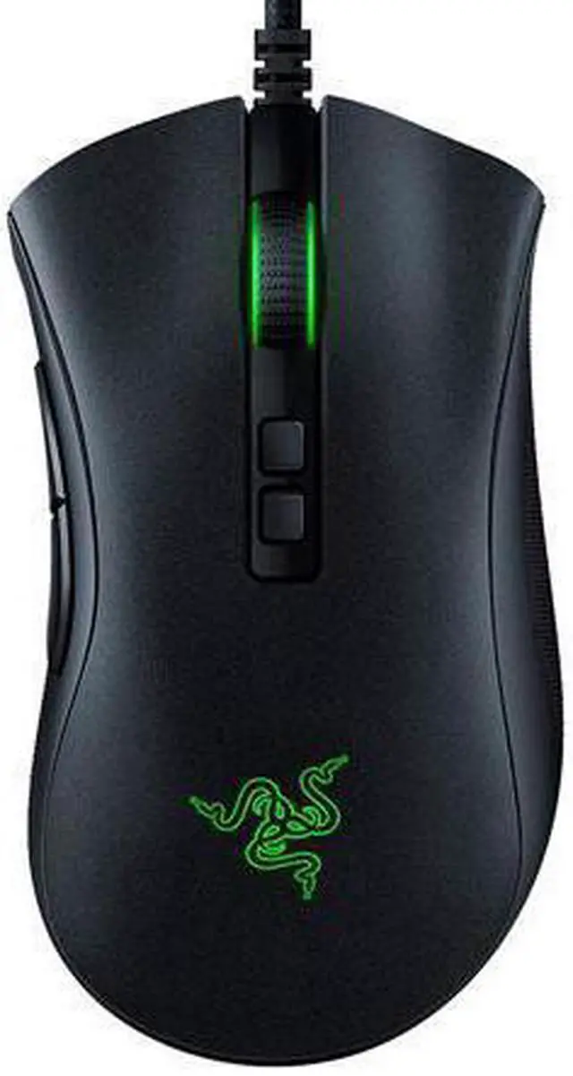 Main image of Razer DeathAdder v2 Gaming Mouse: 20K DPI Optical Sensor - Fastest Gaming Mouse Switch - Chroma RGB Lighting - 8 Programmable Buttons - Rubberized Side Grips - Classic Black