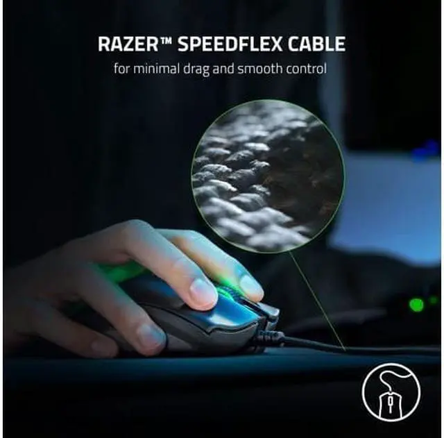 Alt view image 4 of 6 - Razer DeathAdder v2 Gaming Mouse: 20K DPI Optical Sensor - Fastest Gaming Mouse Switch - Chroma RGB Lighting - 8 Programmable Buttons - Rubberized Side Grips - Classic Black