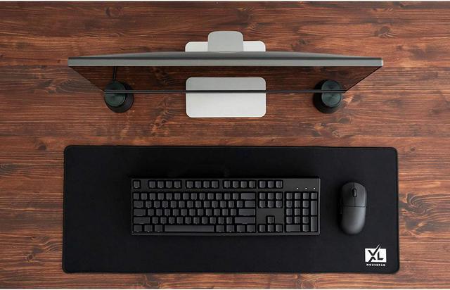  3XL Huge Mouse Pads Oversized (48''x24'') - Extra Large Gaming  XXXL Mousepad for Full Desk - Super Thick Nonslip Rubber Base and  Waterproof Desktop Keyboard Extended Mouse Mat (Black, XXX-Large) 