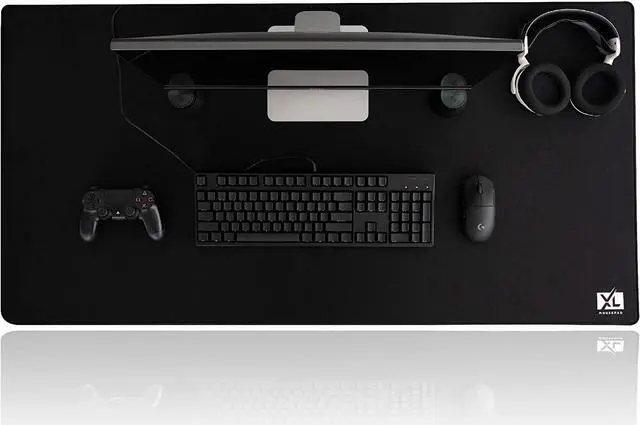 Alt view image 5 of 7 - 3XL Huge Mouse Pads Oversized (48''x24'') - Extra Large Gaming XXXL Mousepad for Full Desk - Super Thick Nonslip Rubber Base and Waterproof Desktop Keyboard Extended Mouse Mat (Black, XXX-Large)