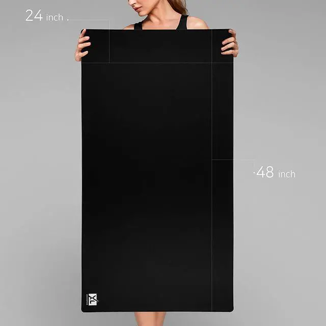 Alt view image 4 of 7 - 3XL Huge Mouse Pads Oversized (48''x24'') - Extra Large Gaming XXXL Mousepad for Full Desk - Super Thick Nonslip Rubber Base and Waterproof Desktop Keyboard Extended Mouse Mat (Black, XXX-Large)