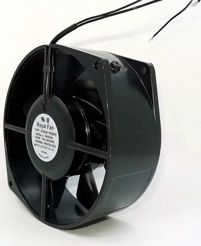 Alt view image 4 of 5 - Royal Fan 17255 UT655D-TP(B56) 200V For Inverter Cooling Fanuc Cooling Fan FANUC ROBOTICS SPINDLE MOTOR COVER