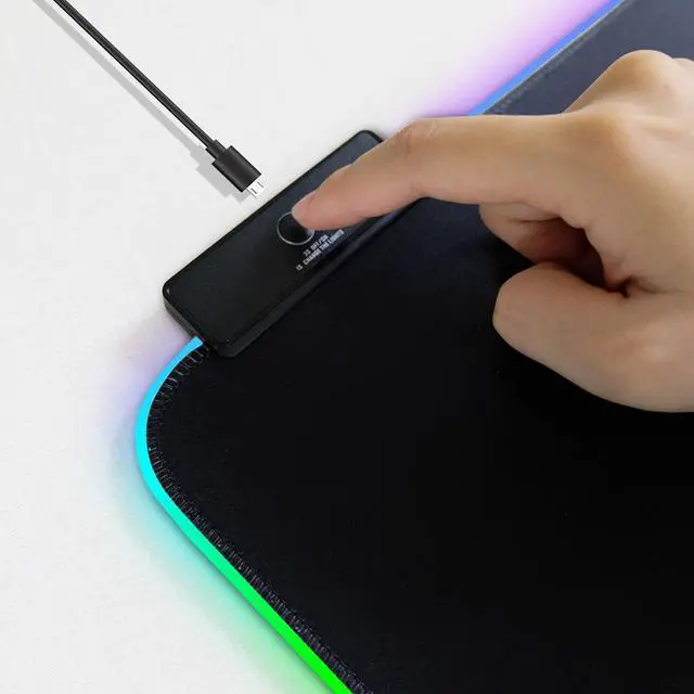 Alt view image 5 of 7 - CORN MP-001 RGB LED  Gaming Mouse Pad -770X295X3mm, 10 Modes Cool  Light Effect