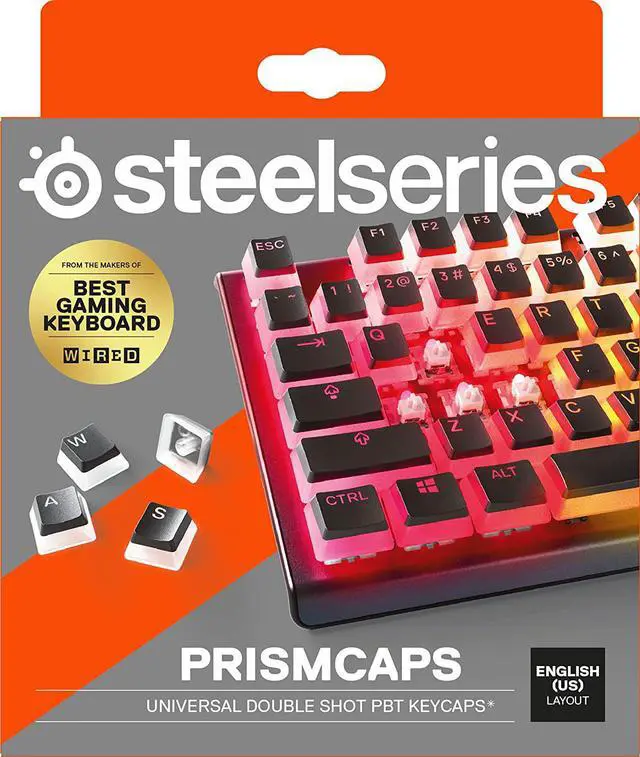 Alt view image 3 of 4 - SteelSeries PRISMCAPS - Double Shot Pudding-Style Keycaps - Durable PBT Thermoplastic - Compatible with a Wide Range of Mechanical Keyboards - Black