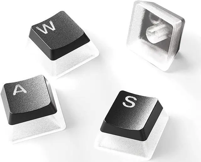 Alt view image 2 of 4 - SteelSeries PRISMCAPS - Double Shot Pudding-Style Keycaps - Durable PBT Thermoplastic - Compatible with a Wide Range of Mechanical Keyboards - Black