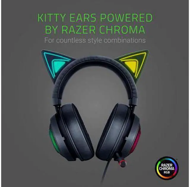 Alt view image 2 of 7 - Kraken Kitty - Wired USB Gaming Headset - THX Spatial Audio - Black