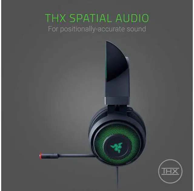 Alt view image 6 of 7 - Kraken Kitty - Wired USB Gaming Headset - THX Spatial Audio - Black