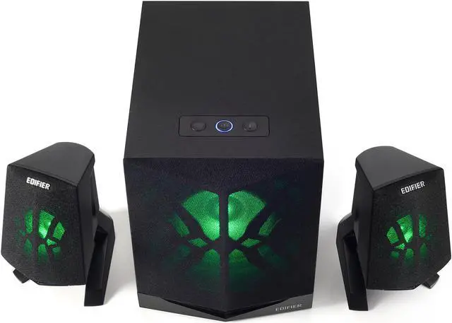 Alt view image 2 of 5 - EDIFIER X230 speaker 2.1 gaming, multimedia LED lighting, Bluetooth 4.2 Large Driver Unit deep bass crystal clear sound