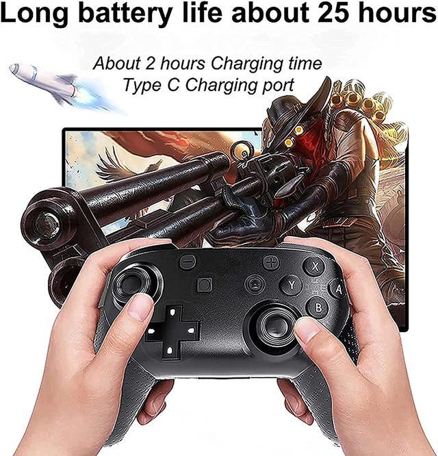 Alt view image 7 of 7 - Wireless Switch Controller for Nintendo Switch, Remote Pro Controller Gamepad CORN Joystick for Switch Pro Console, Supports Gyro Axis, Adjustable Turbo and Dual Vibration (Non Offical)