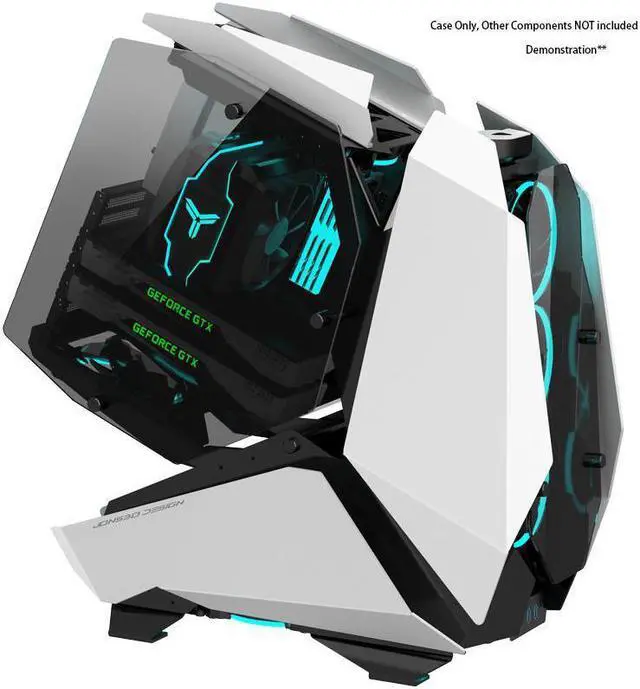 Alt view image 4 of 4 - CORN MOD5 Gaming Computer Case Support ATX/ MATX/ ITX Motherboard and 360 Liquid Cooling