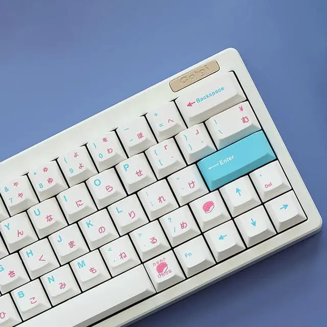 Alt view image 4 of 7 - Corn 135 Keys Japanese Sushi Keycaps Cherry Profile Dye-Sub PBT Keycap Compatible with GH60 / GK64 / GK61 / 68/87/104 for Mechanical Gaming Keyboard Gateron Kailh Cherry MX Switches