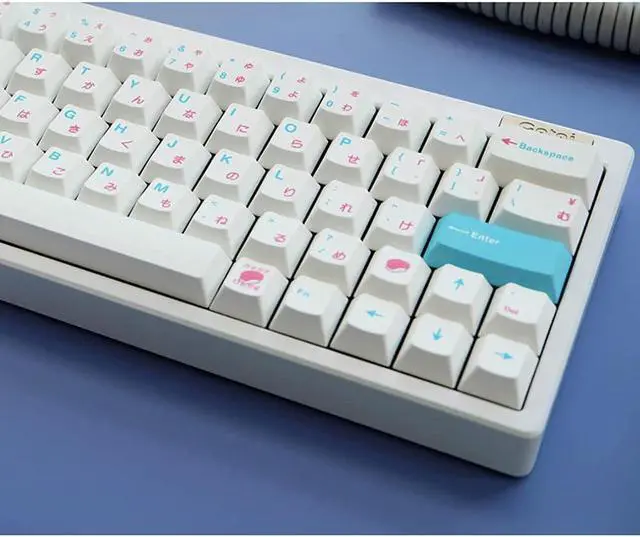 Alt view image 5 of 7 - Corn 135 Keys Japanese Sushi Keycaps Cherry Profile Dye-Sub PBT Keycap Compatible with GH60 / GK64 / GK61 / 68/87/104 for Mechanical Gaming Keyboard Gateron Kailh Cherry MX Switches