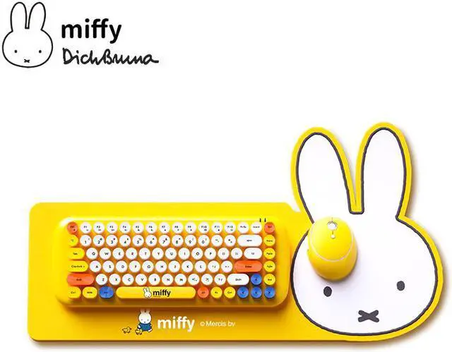 Main image of Miffy Wireless Usb Keyboard Game for Laptop Notebook Keyboard and Mouse Combination Wireless Keyboard Set for Mac Desktop PC