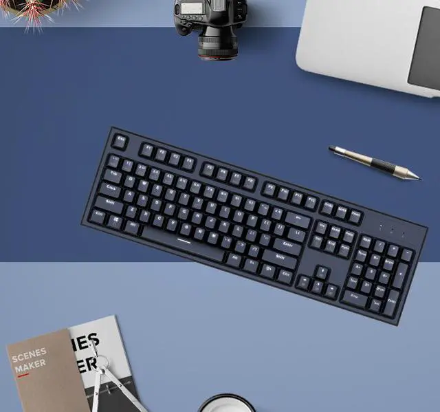 Main image of CORN Electroncis GK511 Mechanical Gaming Keyboard White LED Backlit Wired Keyboard with Red Switches for Windows PC Office and Working -ABS Keycaps(Black, 104 Keys)