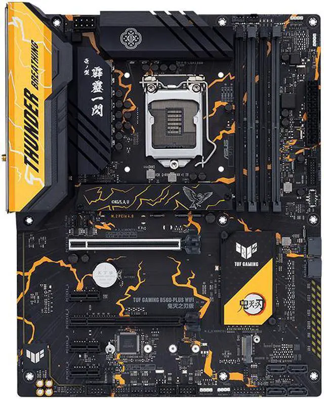 Alt view image 2 of 7 - ASUS TUF GAMING 240 ARGB Integrated Water-Cooled Radiator & TUF GAMING GT501 Chassis & TUF GAMING B560-PLUS WIFI Motherboard Combination, Demon Slayer Joint Limited Edition