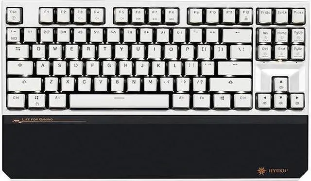 Main image of CORN X3A Mechanical Gaming Keyboard White LED Backlit Wired Type-C/2.4G Keyboard with Blue Switches for Windows PC Office and Working-PBT Keycaps(White, 87 Keys)