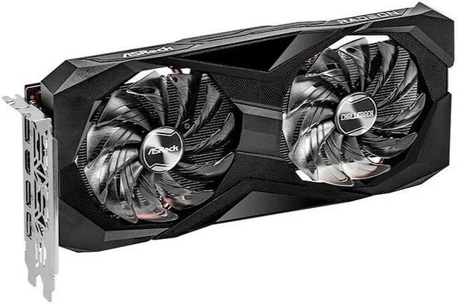 Alt view image 3 of 6 - ASRock Radeon RX 6600 Challenger D 8GB Graphics Card, 8GB 128-bit GDDR6, Support PCI Express 4.0,1×HDMI Interface, 3×DisplayPort1.4 Interface