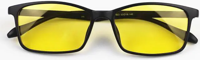 Alt view image 5 of 6 - CORN YJ-1 Computer Reading Glasses Gaming Eyewear with UV Protection, Anti Blue Rays, Anti Glare and Scratch Resistant Lens - Black to Transparent